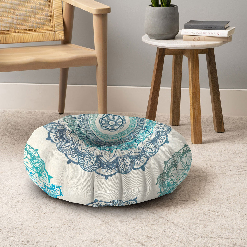 RosebudStudio Mandala Floor Pillow Round