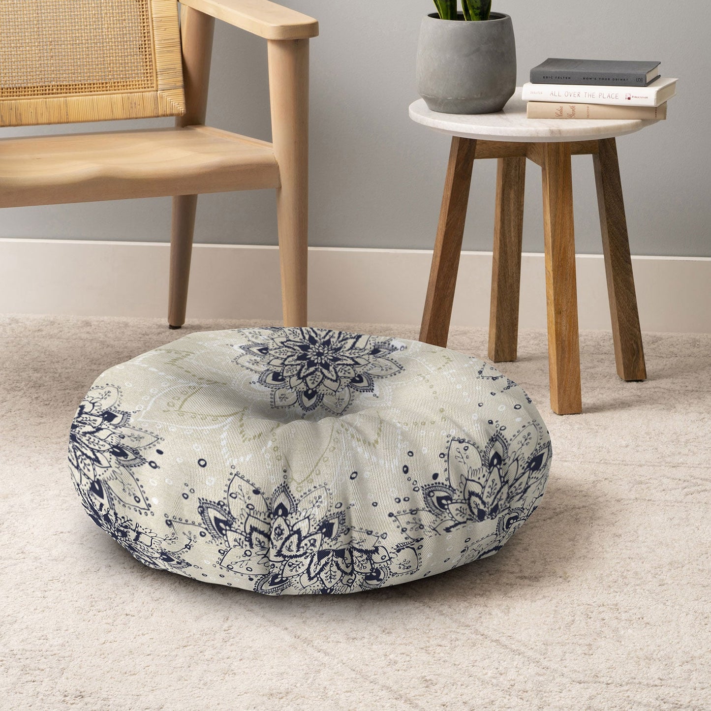 RosebudStudio Trust Me Floor Pillow Round
