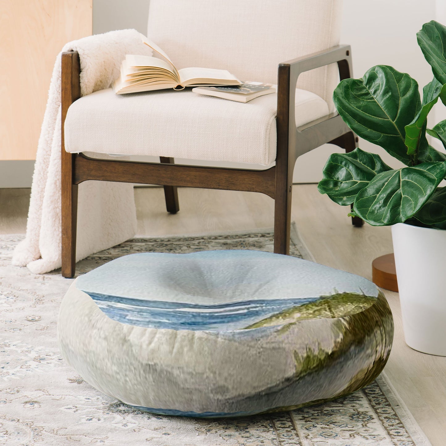 Rosie Brown Beyond the Dunes Floor Pillow Round