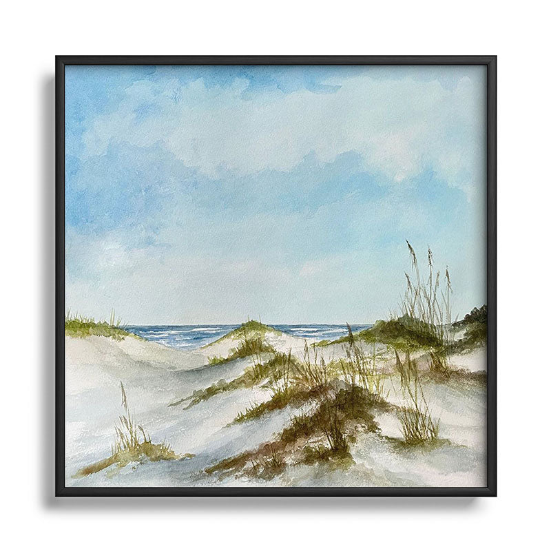 Rosie Brown Beyond the Dunes Square Metal Framed Art Print