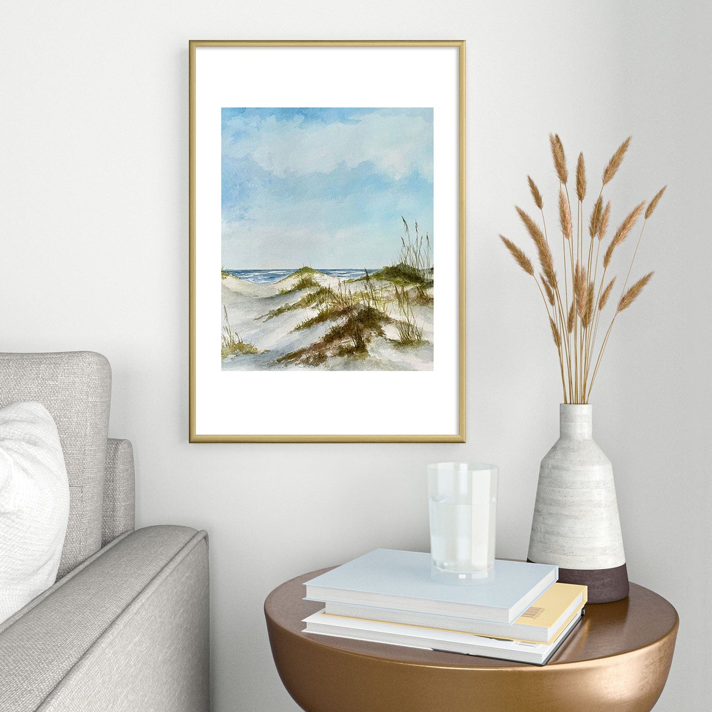 Rosie Brown Beyond the Dunes Metal Framed Art Print