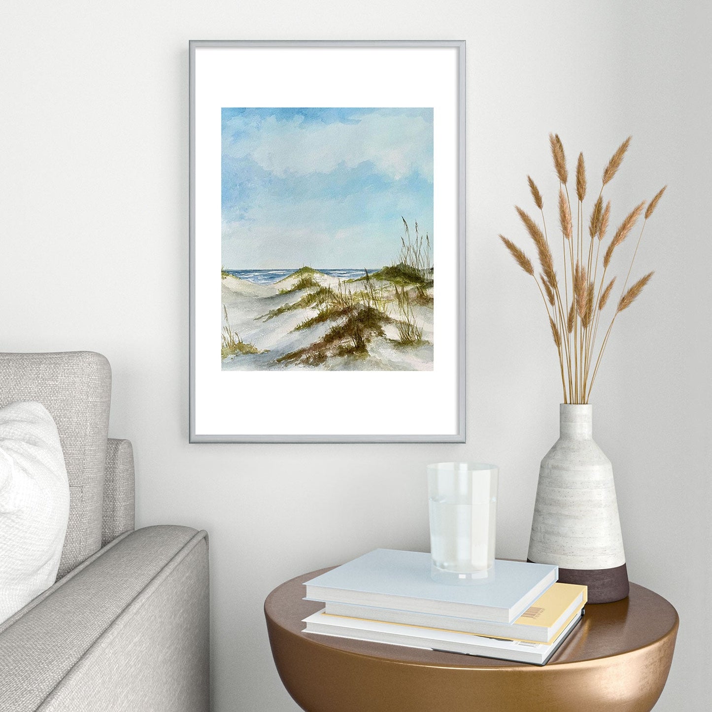 Rosie Brown Beyond the Dunes Metal Framed Art Print
