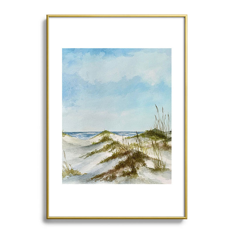 Rosie Brown Beyond the Dunes Metal Framed Art Print