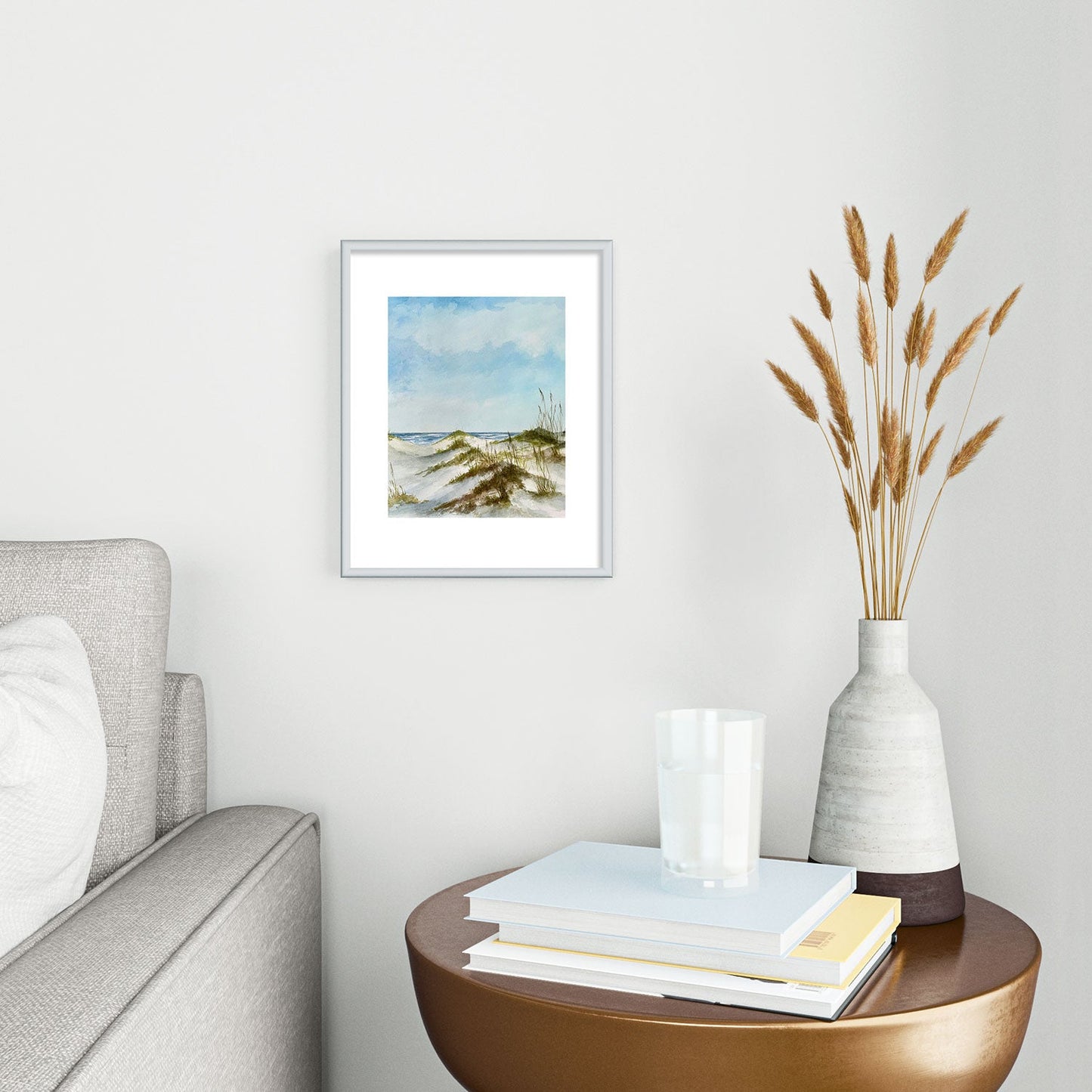 Rosie Brown Beyond the Dunes Metal Framed Art Print