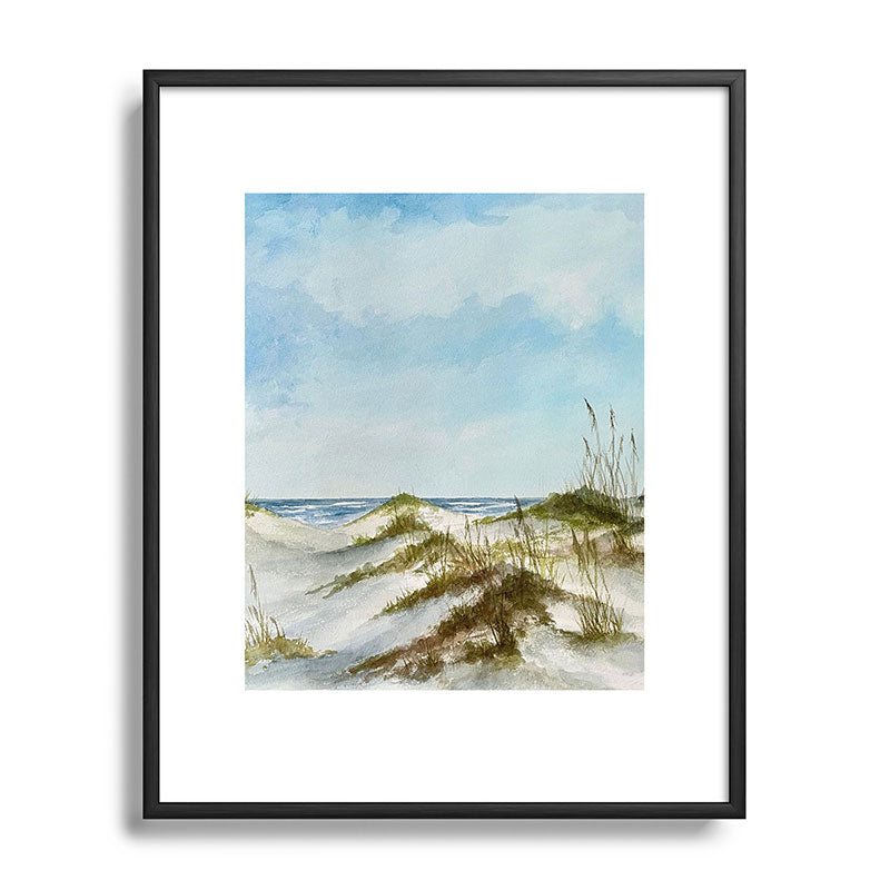 Rosie Brown Beyond the Dunes Metal Framed Art Print