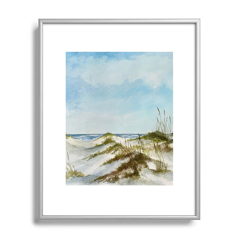 Rosie Brown Beyond the Dunes Metal Framed Art Print