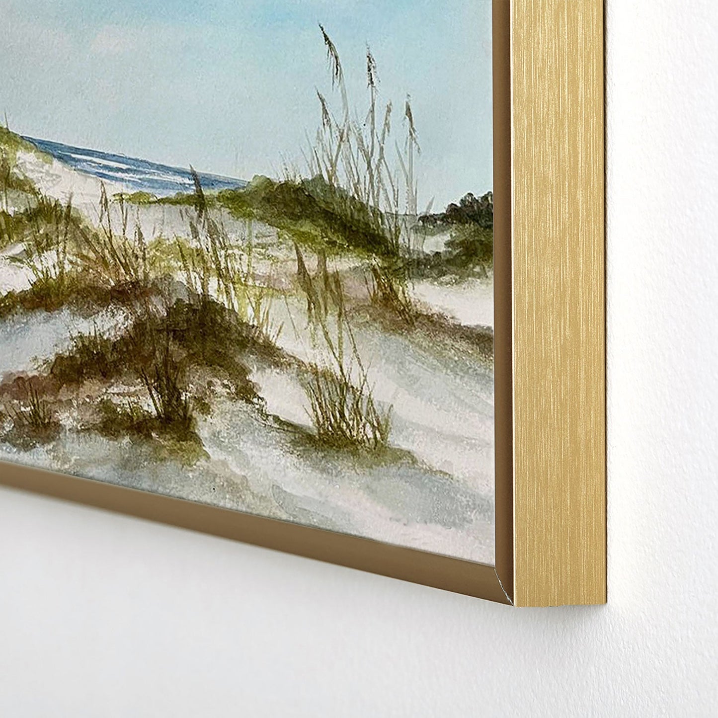 Rosie Brown Beyond the Dunes Square Metal Framed Art Print