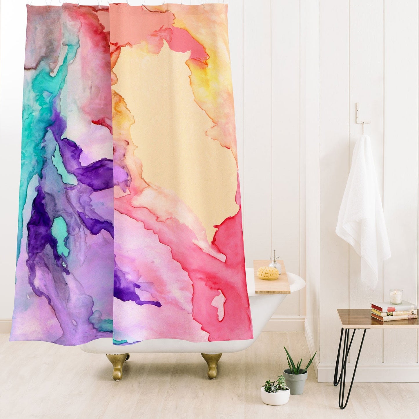 Rosie Brown Color My World Shower Curtain