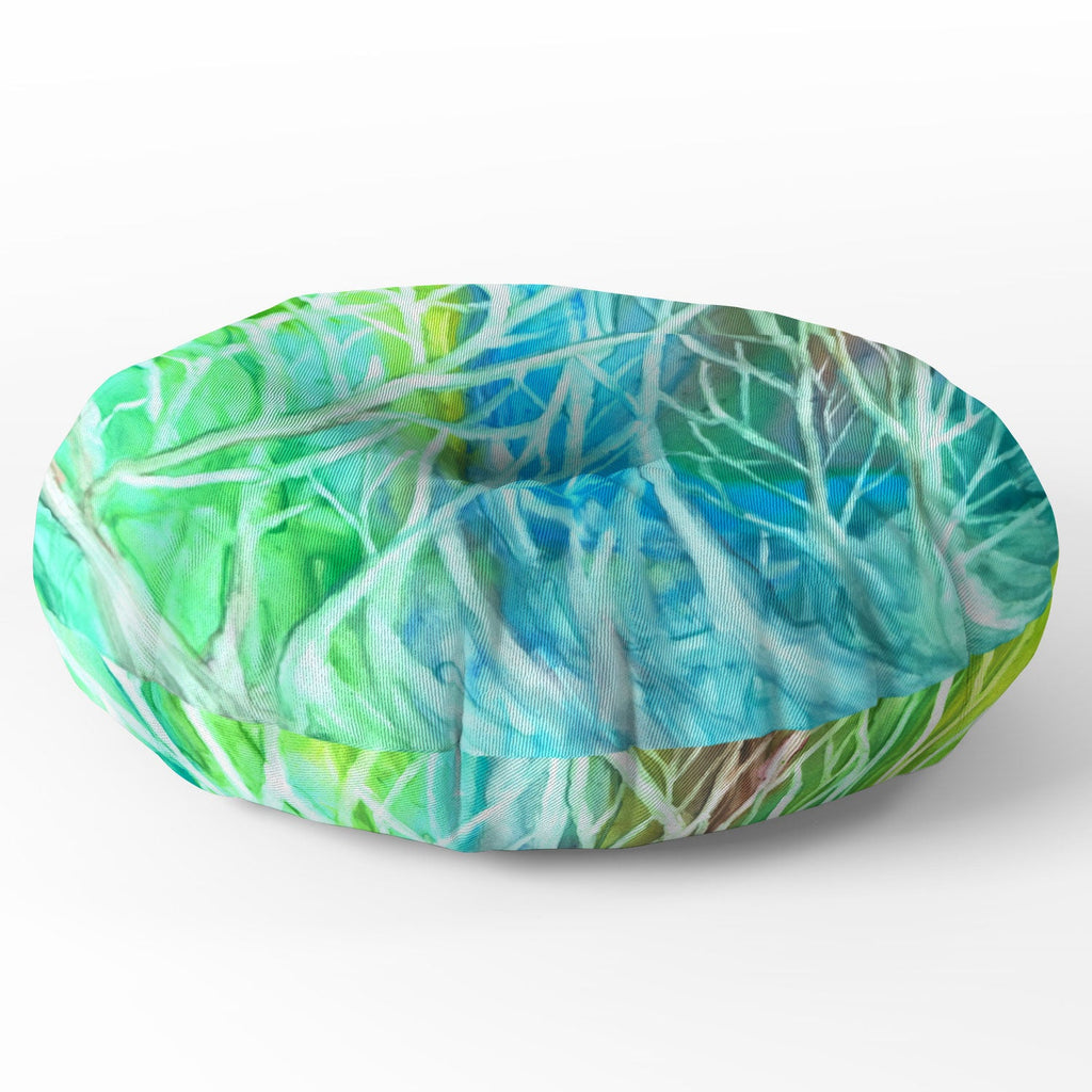 Rosie Brown Coral View Floor Pillow Round