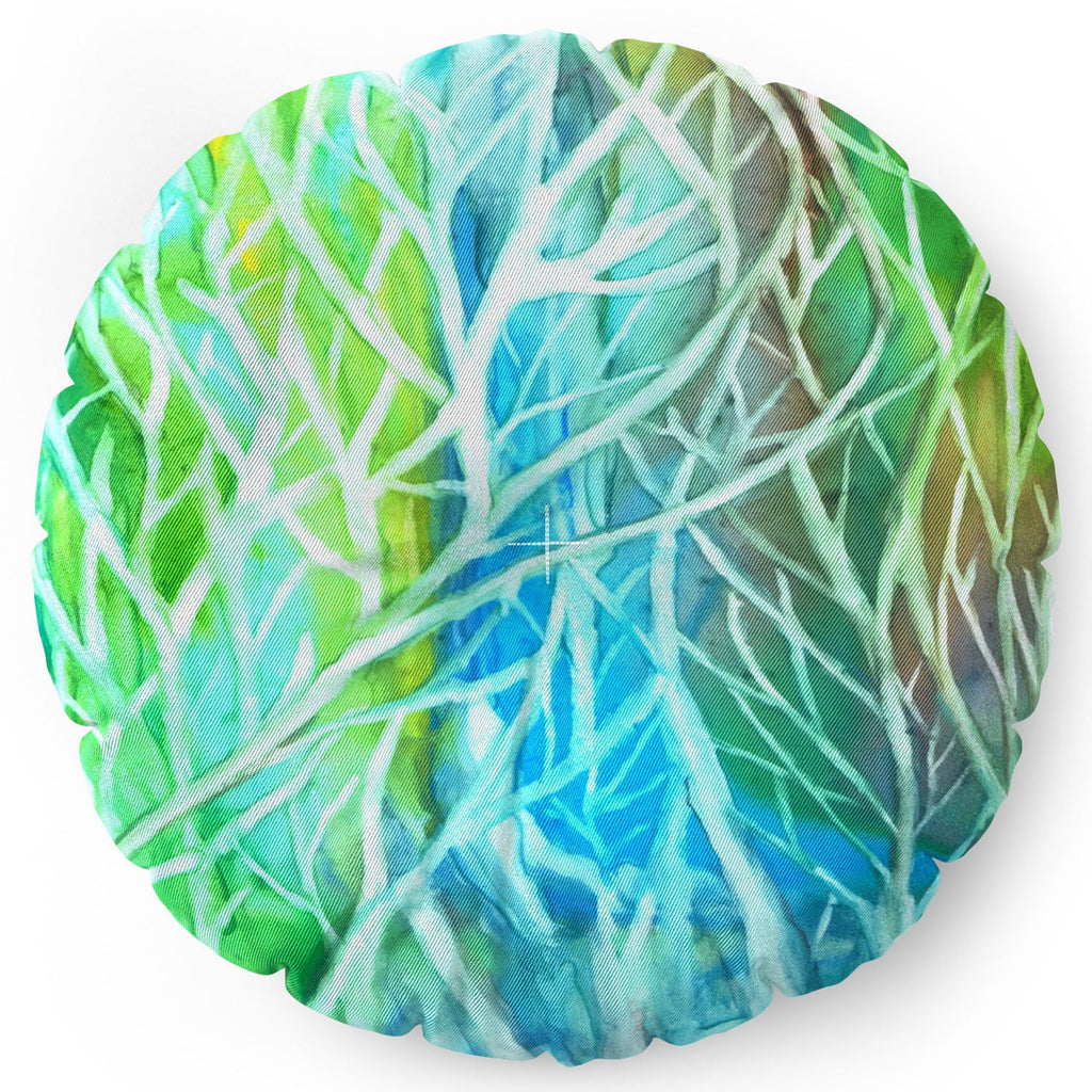 Rosie Brown Coral View Floor Pillow Round