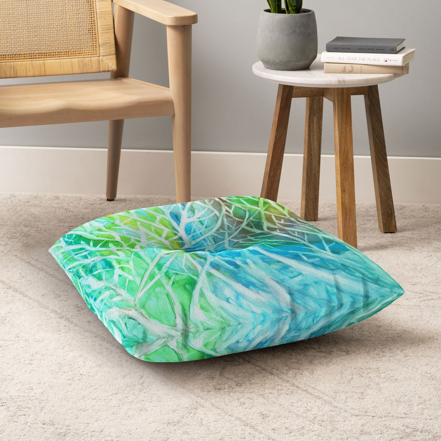 Rosie Brown Coral View Floor Pillow Square