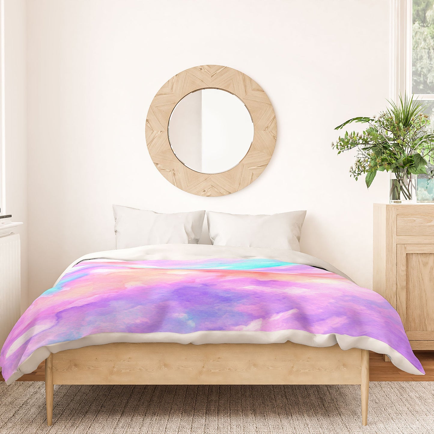 Rosie Brown Lavender Haze Duvet Cover