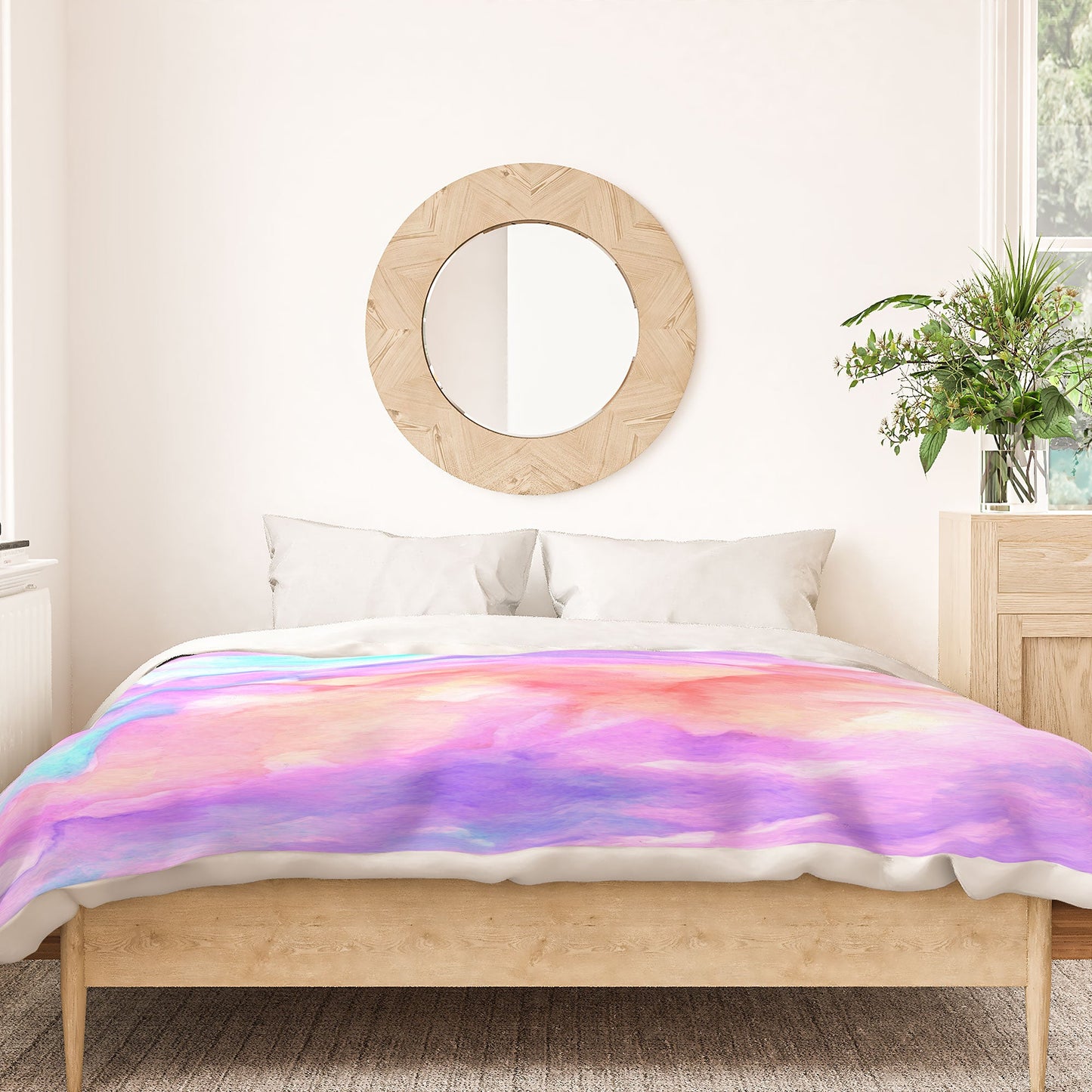 Rosie Brown Lavender Haze Duvet Cover