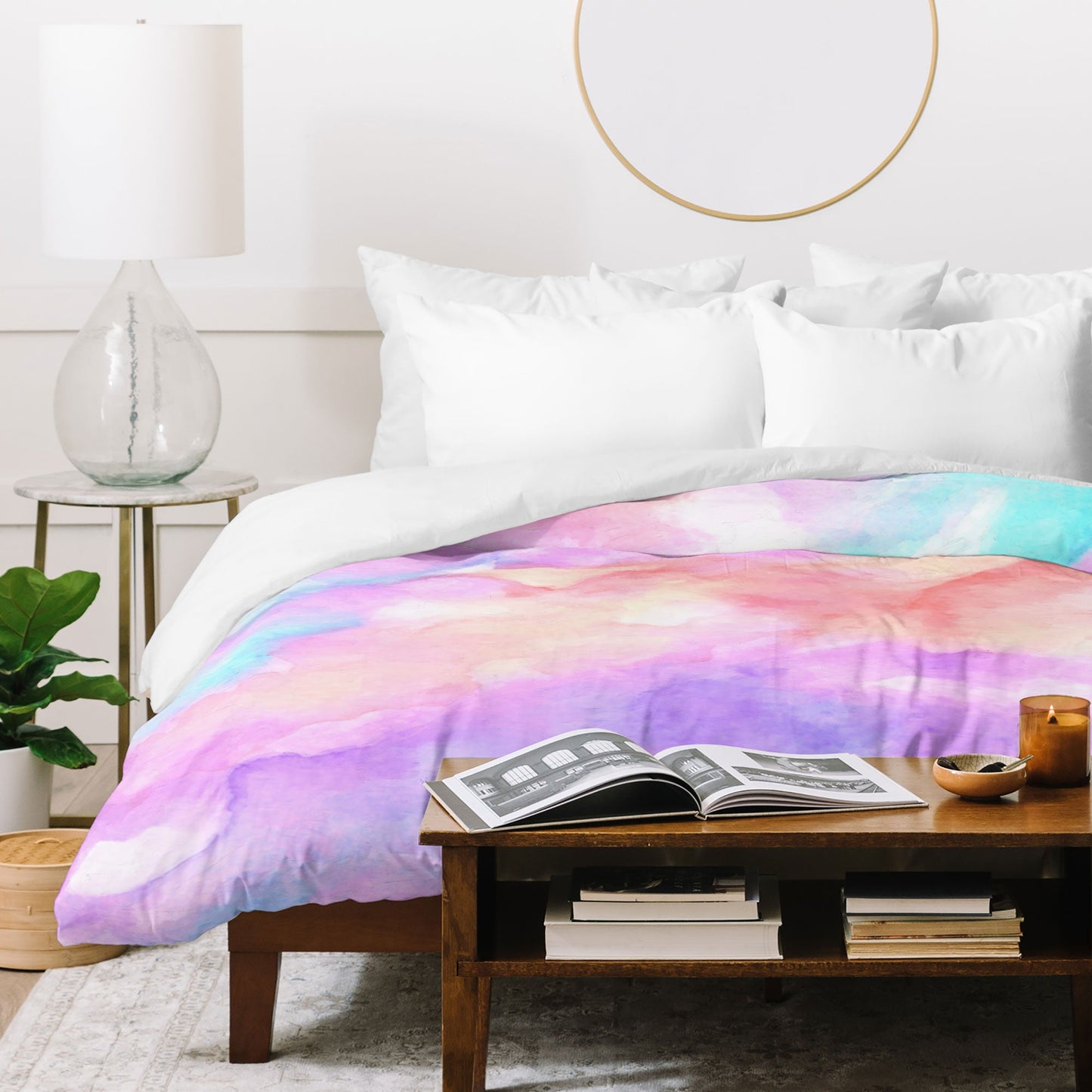 Rosie Brown Lavender Haze Duvet Cover