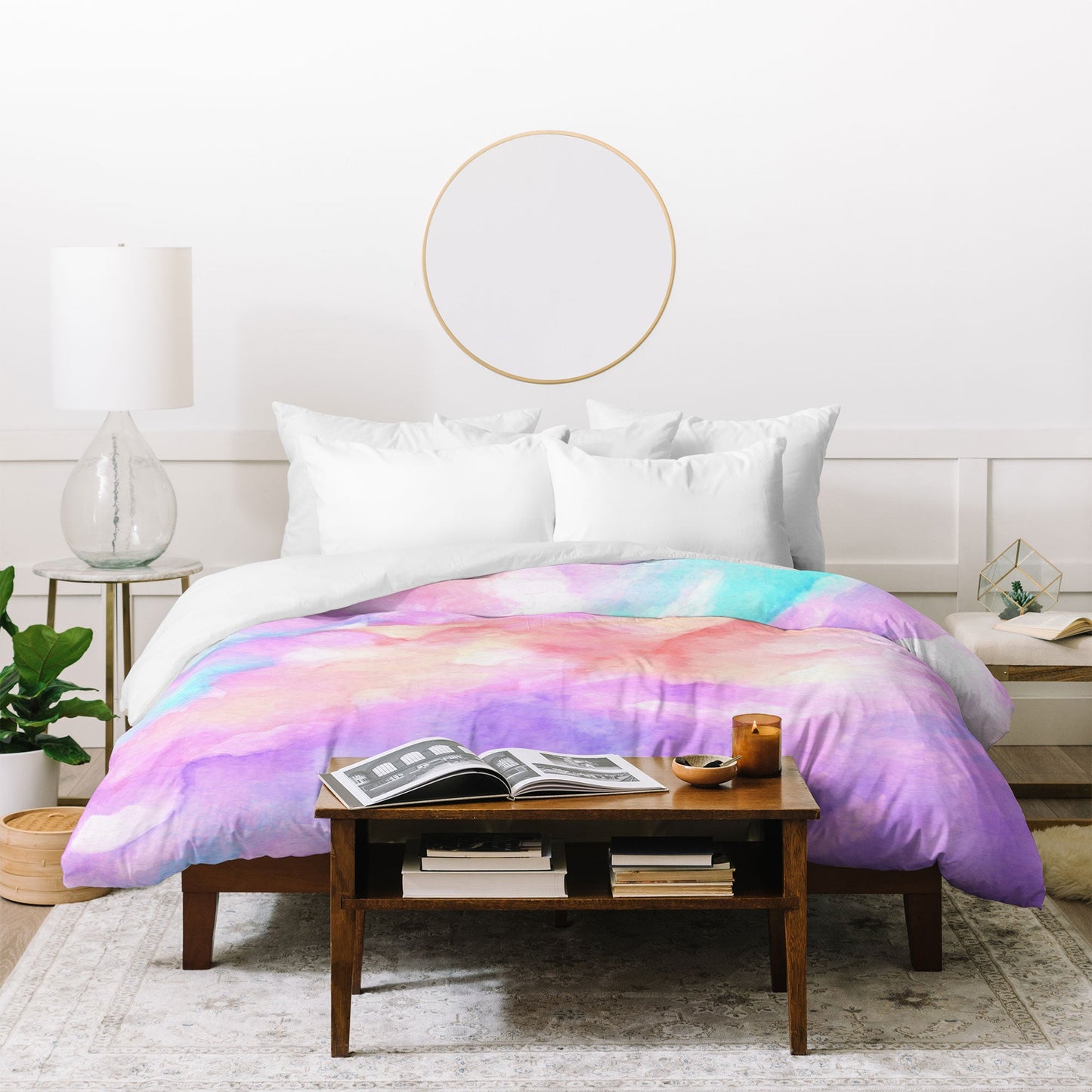 Rosie Brown Lavender Haze Duvet Cover