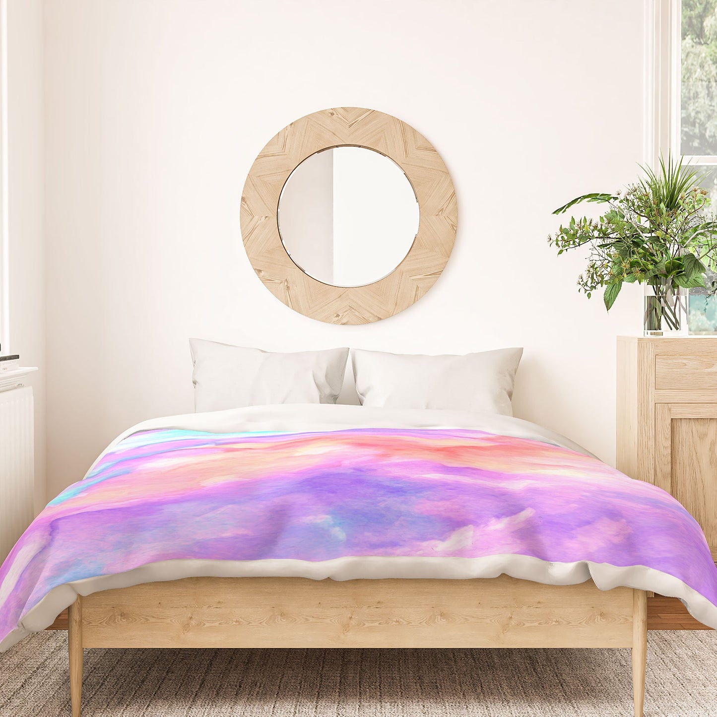 Rosie Brown Lavender Haze Duvet Cover