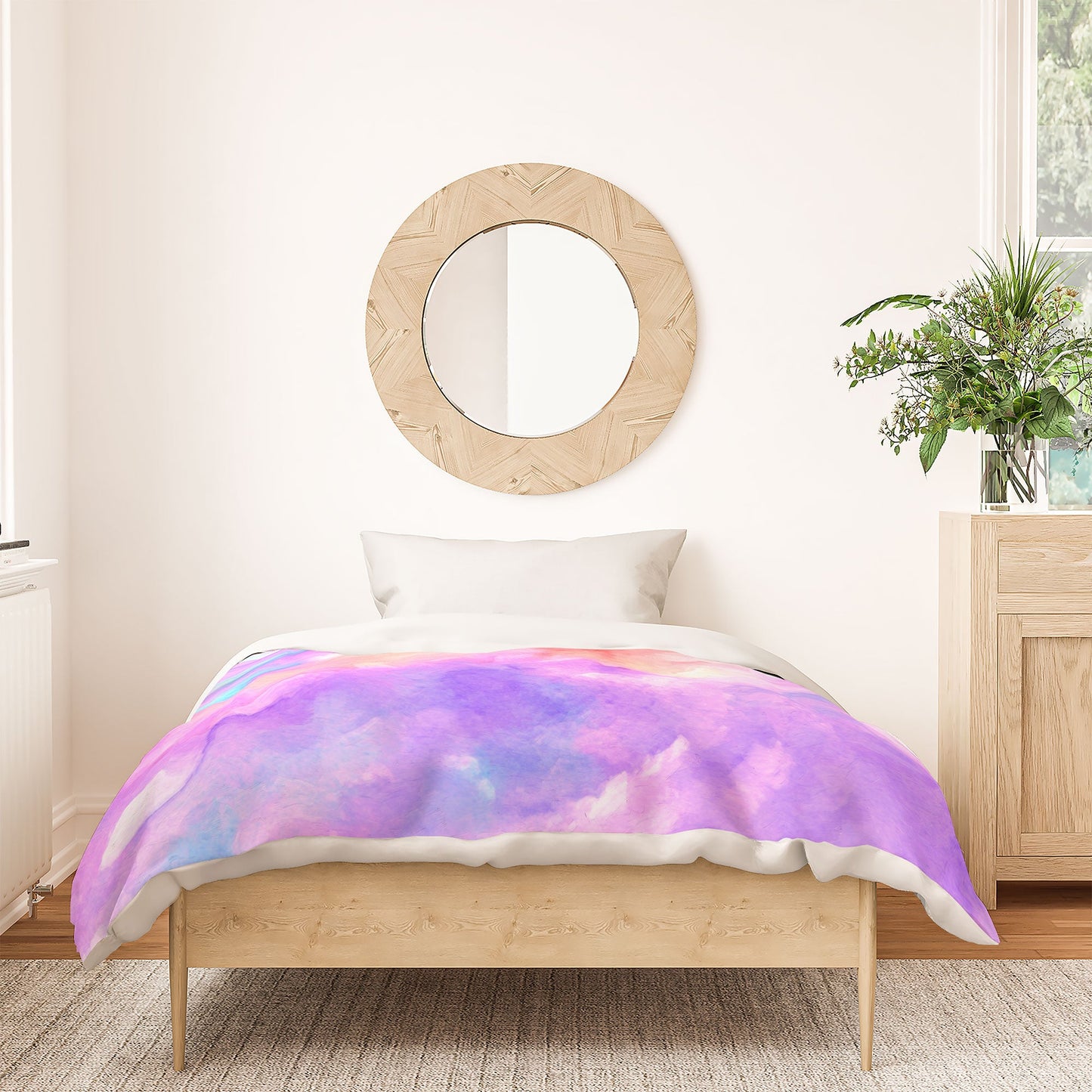Rosie Brown Lavender Haze Duvet Cover