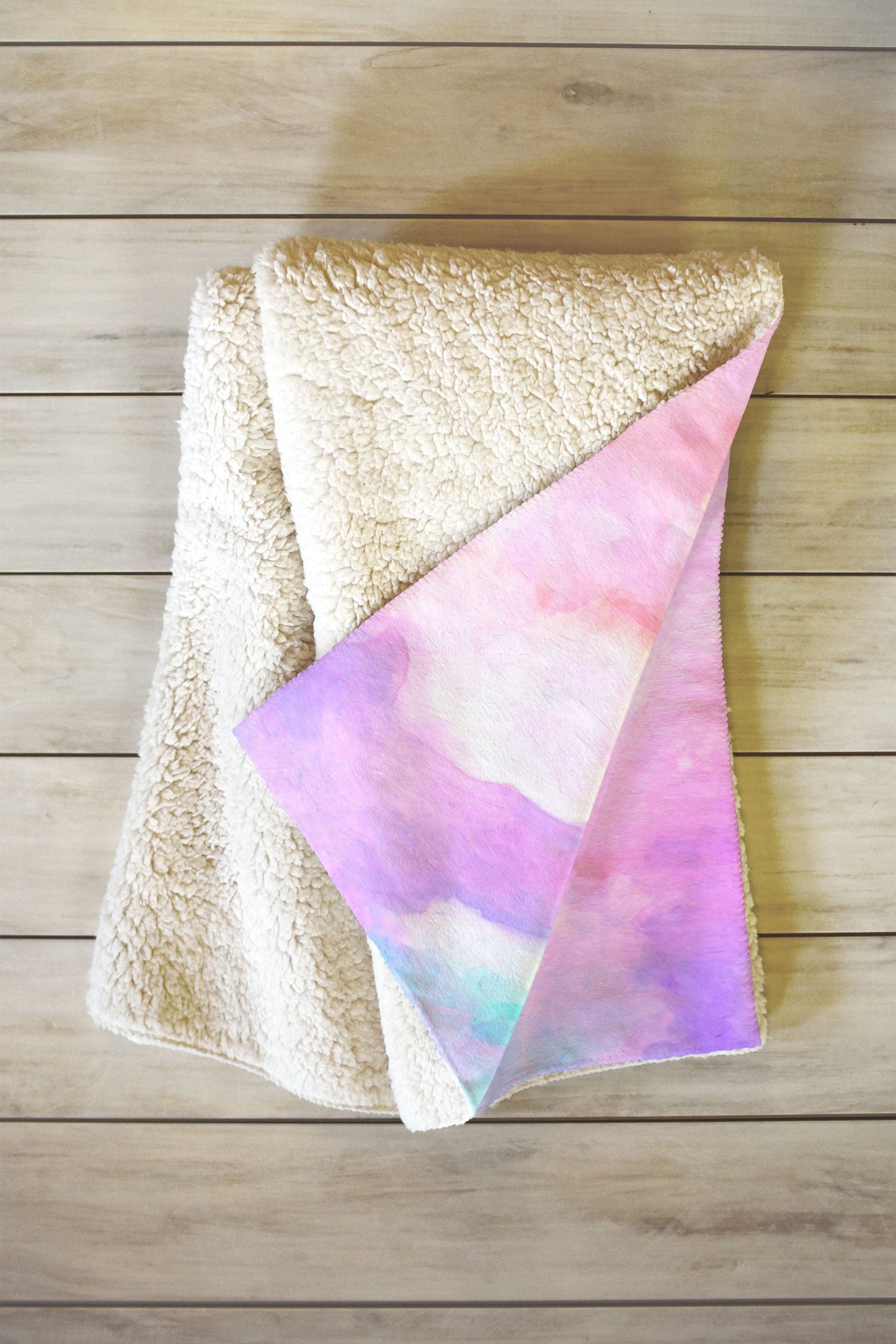 Rosie Brown Lavender Haze Fleece Throw Blanket
