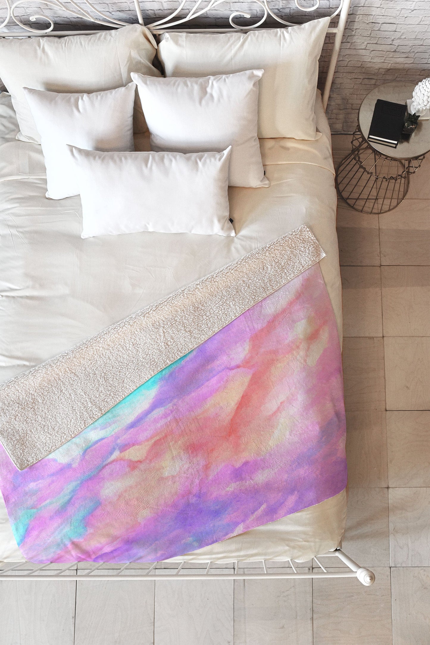 Rosie Brown Lavender Haze Fleece Throw Blanket