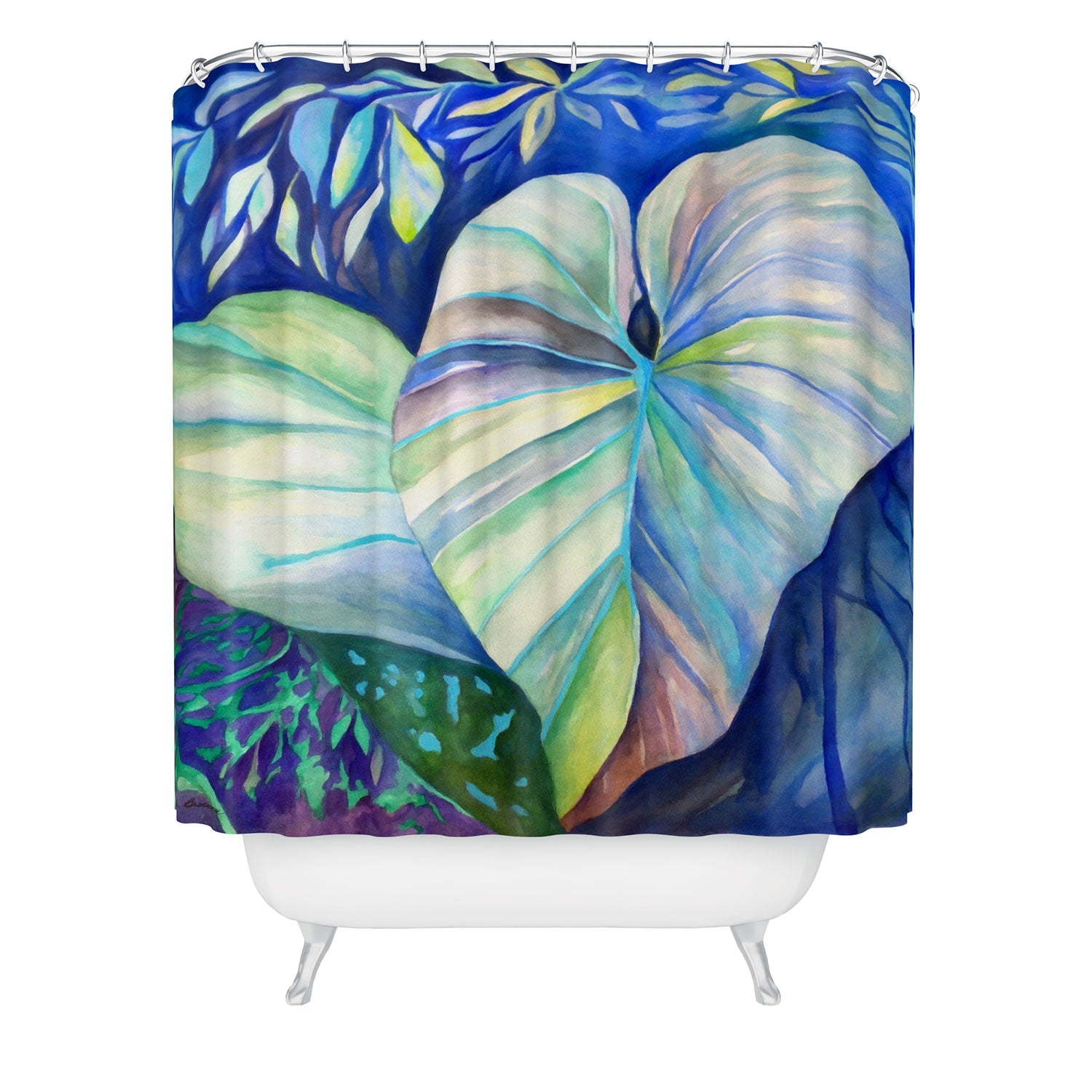 Rosie Brown Summertime Blues Shower Curtain