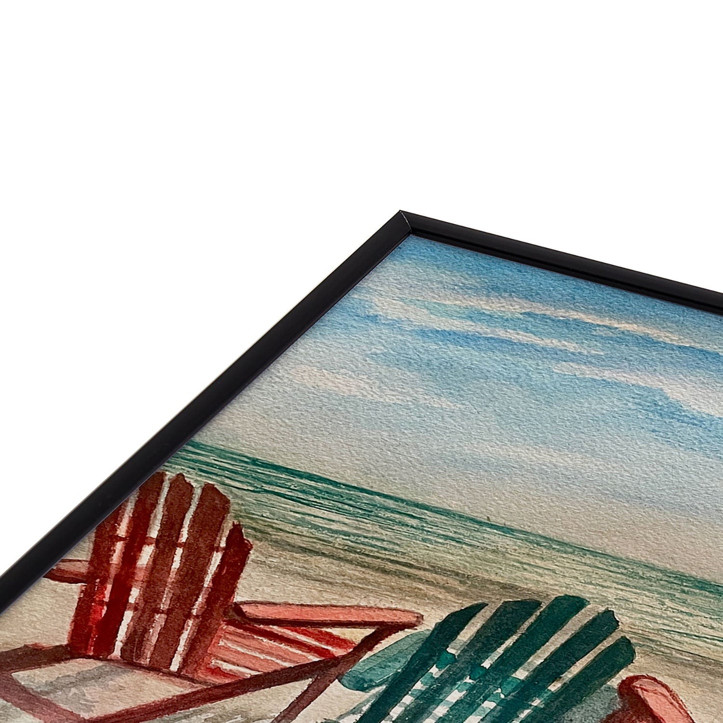 Rosie Brown The View Square Metal Framed Art Print