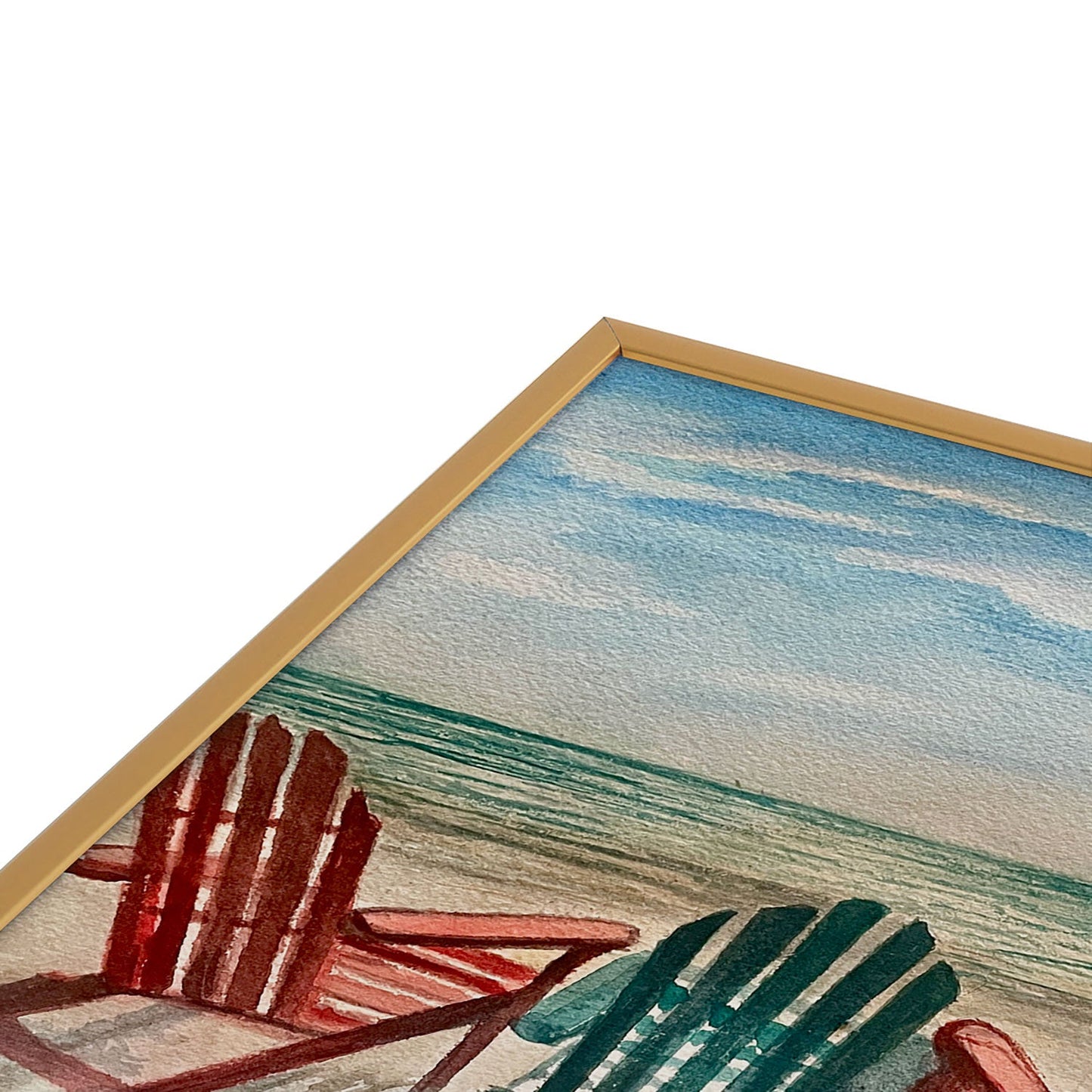 Rosie Brown The View Square Metal Framed Art Print