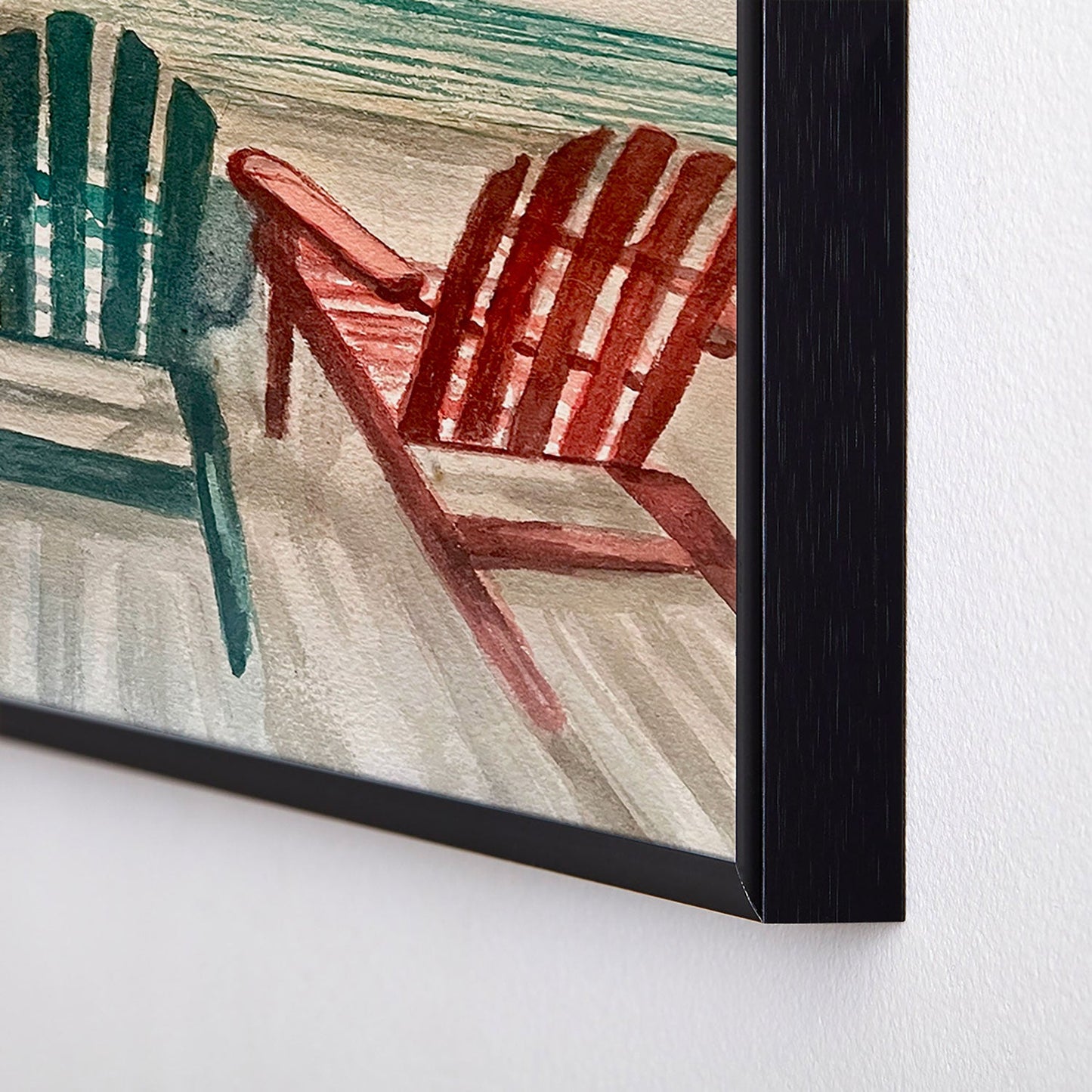 Rosie Brown The View Square Metal Framed Art Print