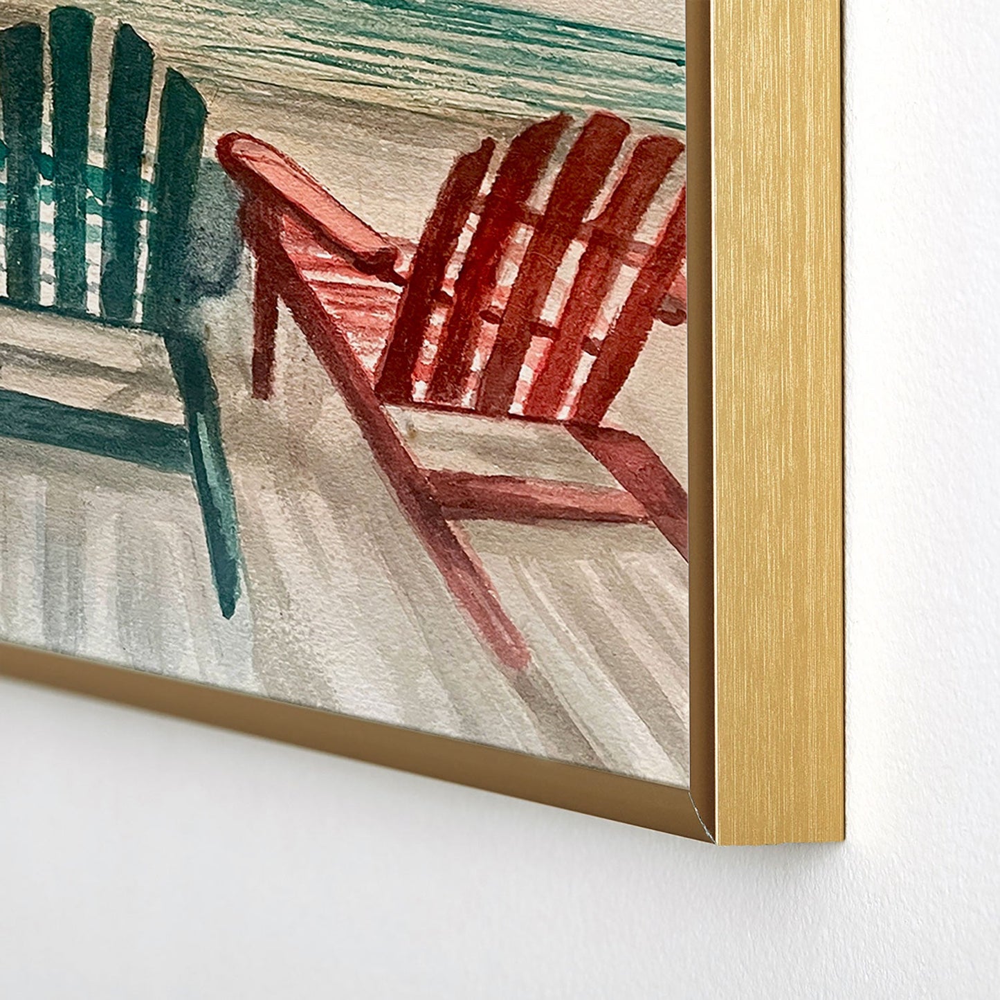Rosie Brown The View Square Metal Framed Art Print