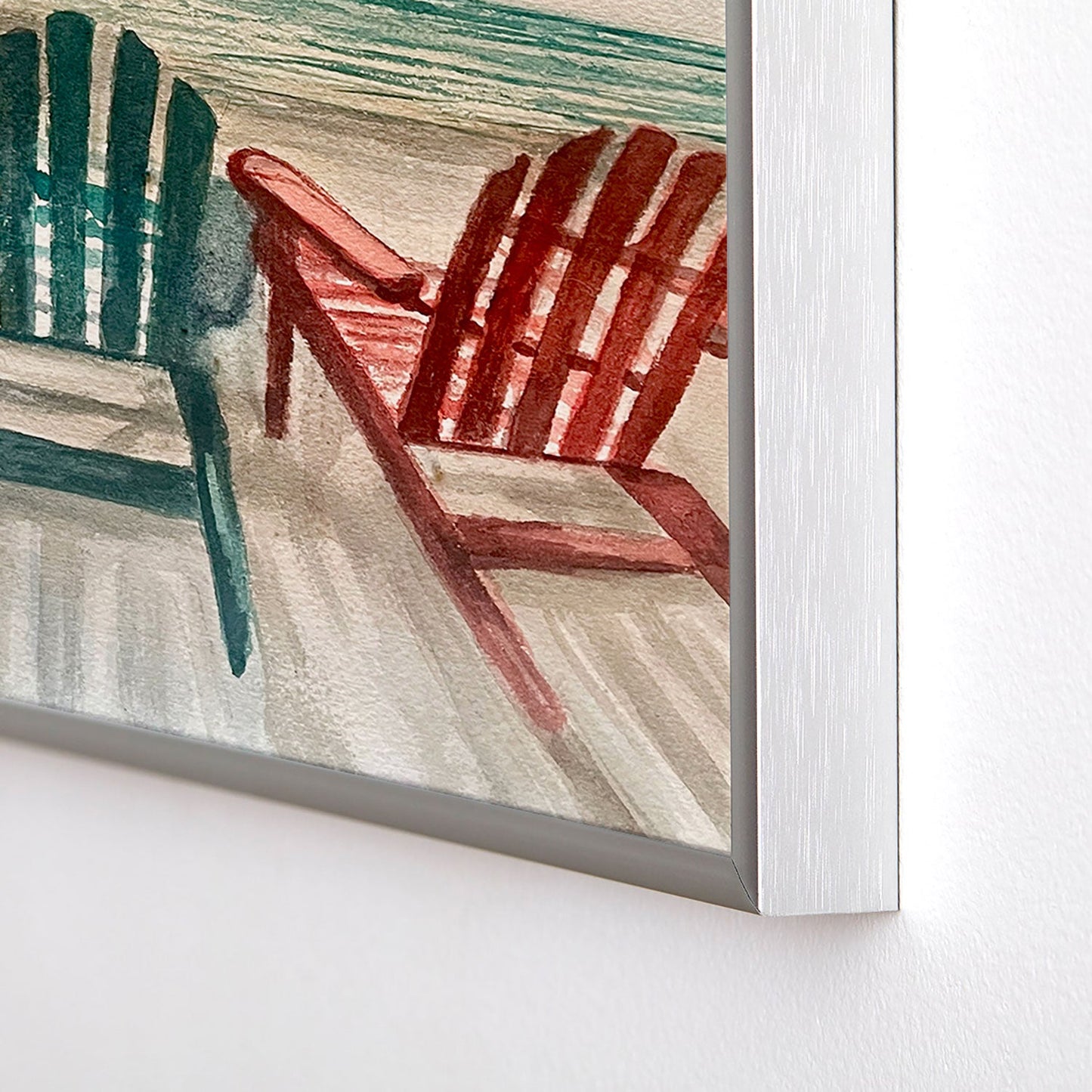 Rosie Brown The View Square Metal Framed Art Print