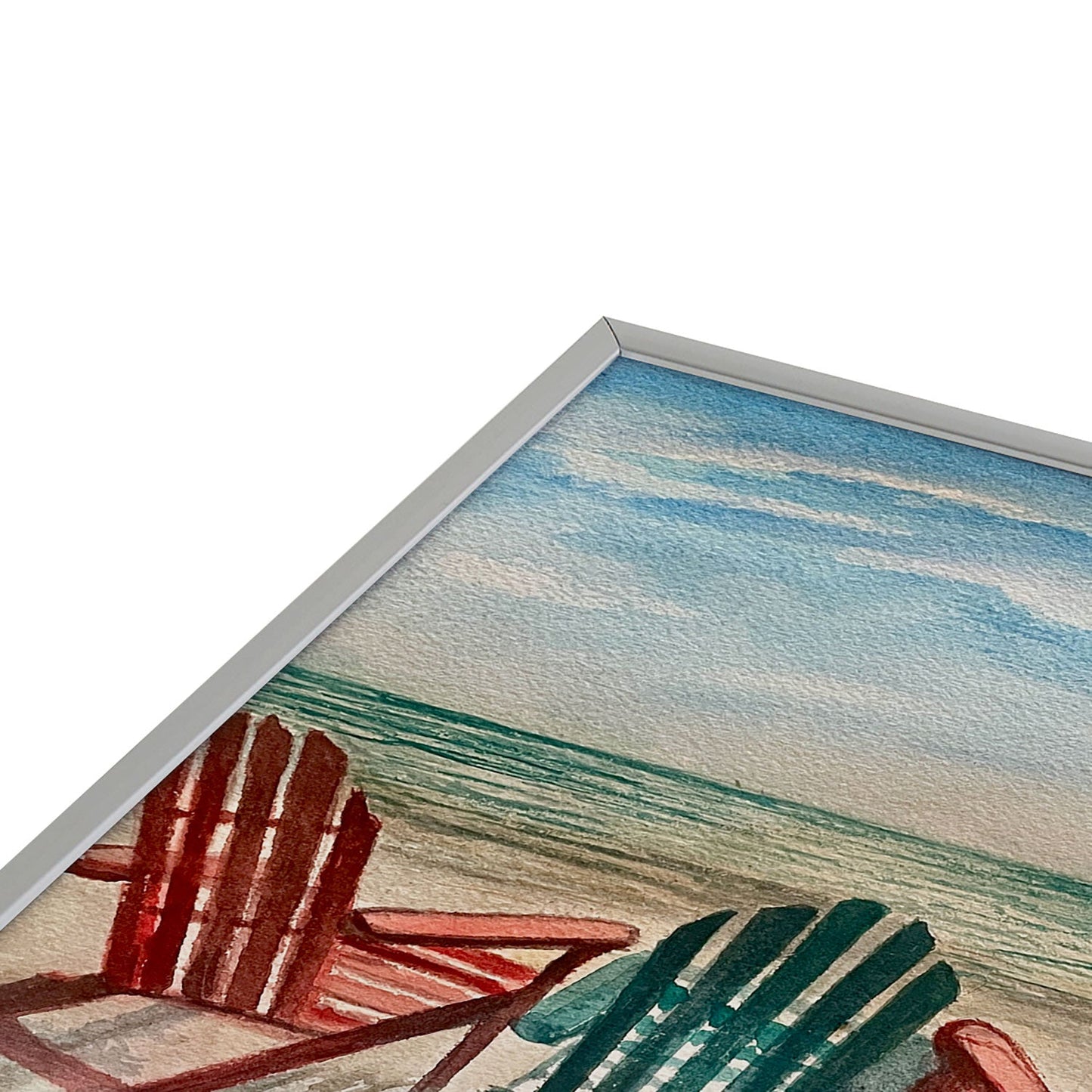 Rosie Brown The View Square Metal Framed Art Print