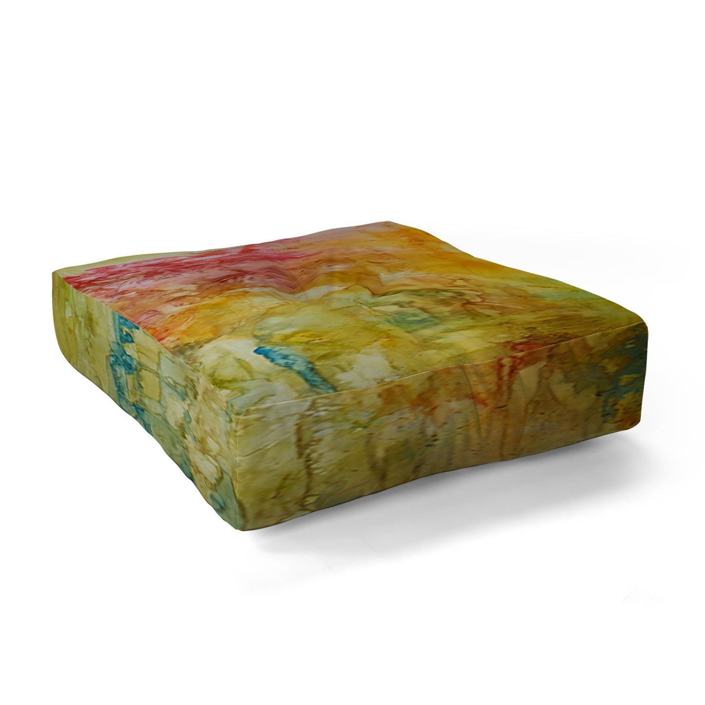Rosie Brown Wallflower Floor Pillow Square
