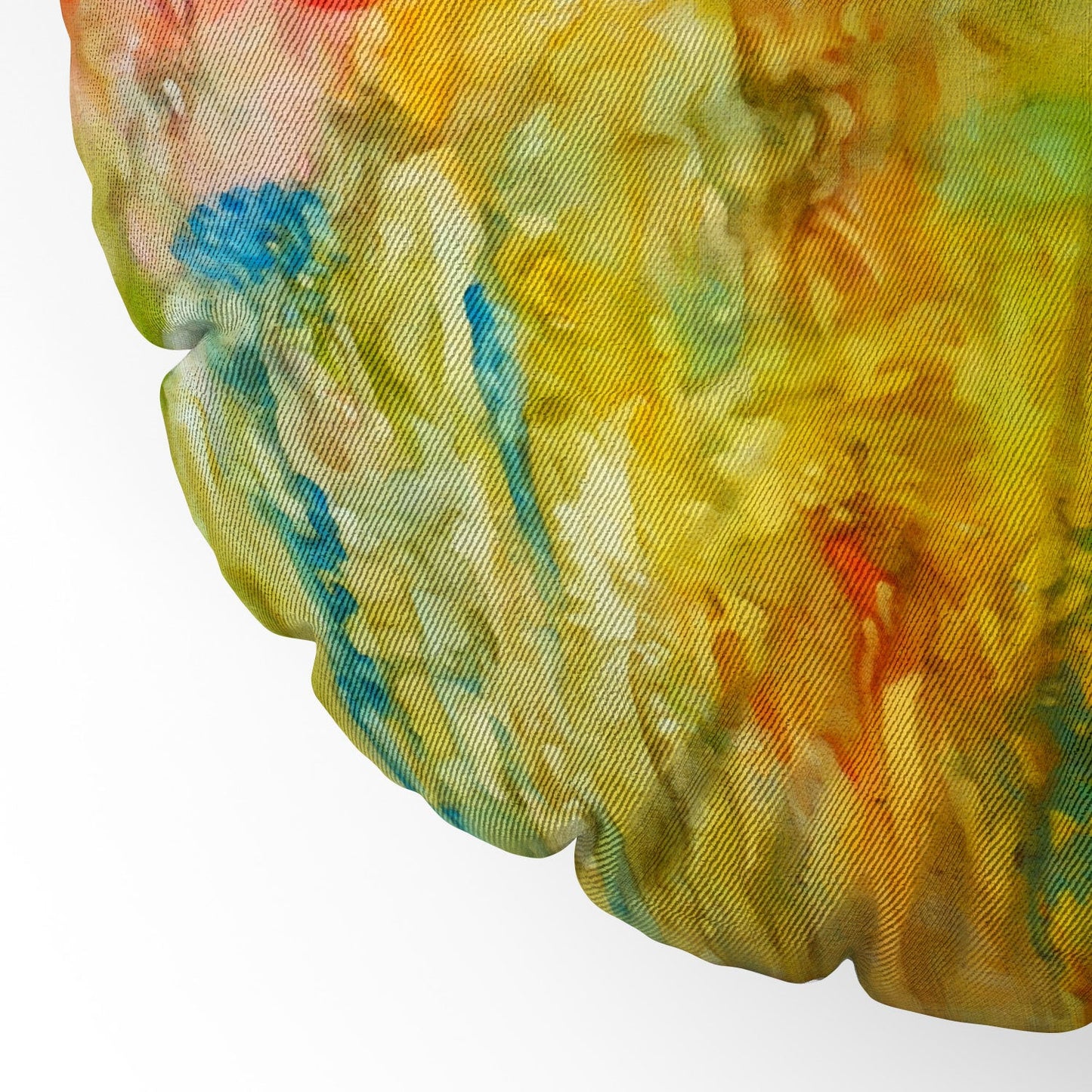 Rosie Brown Wallflower Floor Pillow Round