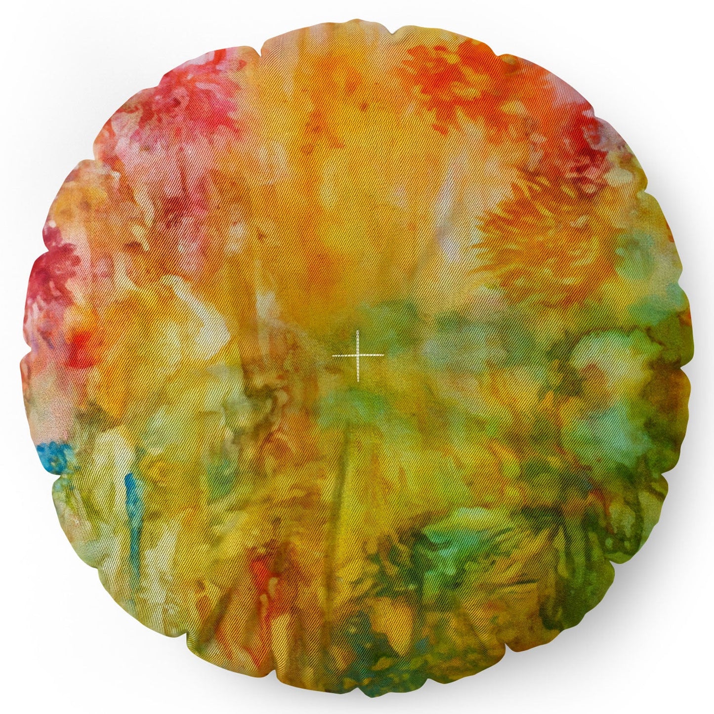 Rosie Brown Wallflower Floor Pillow Round