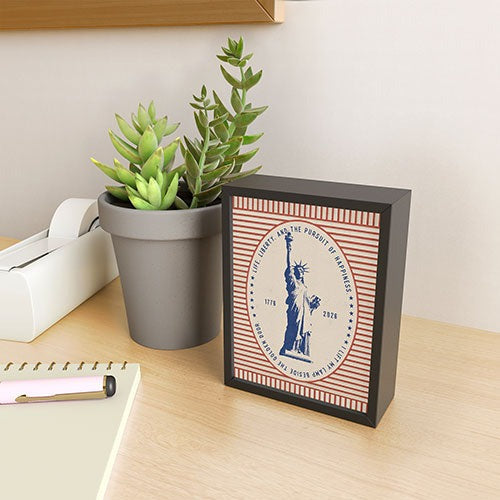 DENY Designs Life Liberty Framed Mini Art Print