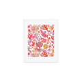 Ninola Design Botanic Retreat Coral Reef Crab Lobster Red Art Print