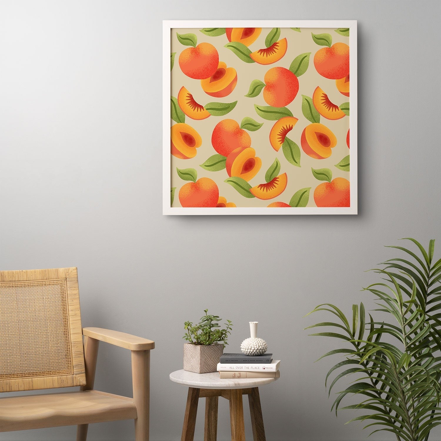Jessica Molina Peach Pattern Framed Wall Art