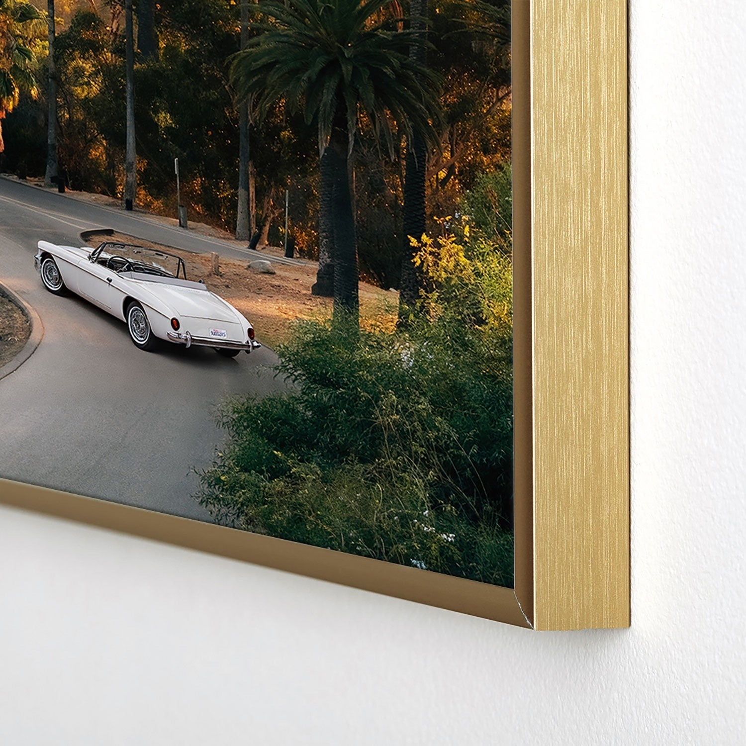 Gal Design Sunset Blvd Square Metal Framed Art Print