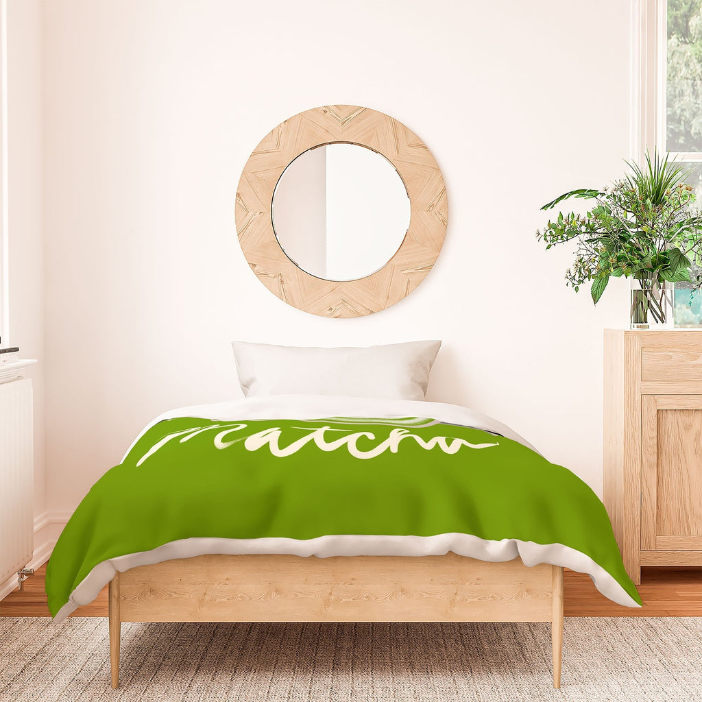 Design by Spark Love You So Matcha Duvet Cover
