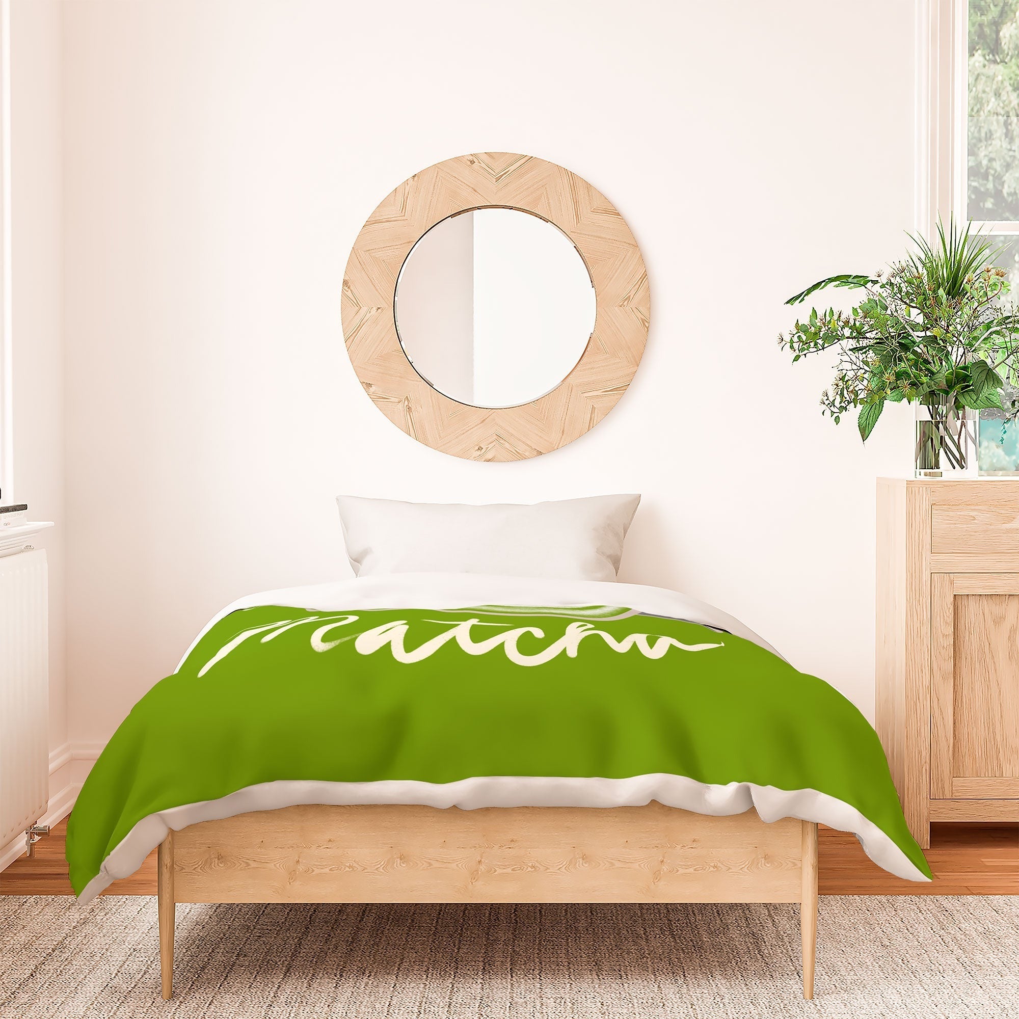 Design by Spark Love You So Matcha Duvet Cover