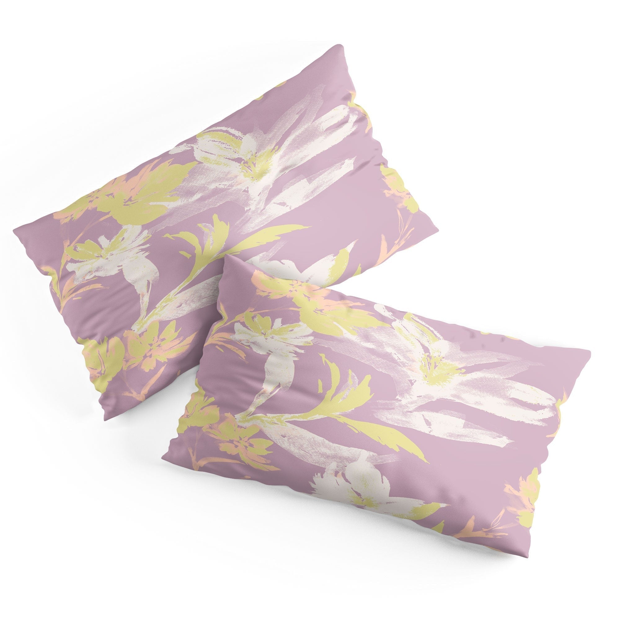 Gabriela Fuente Emma Lilac Floral Pillow Shams