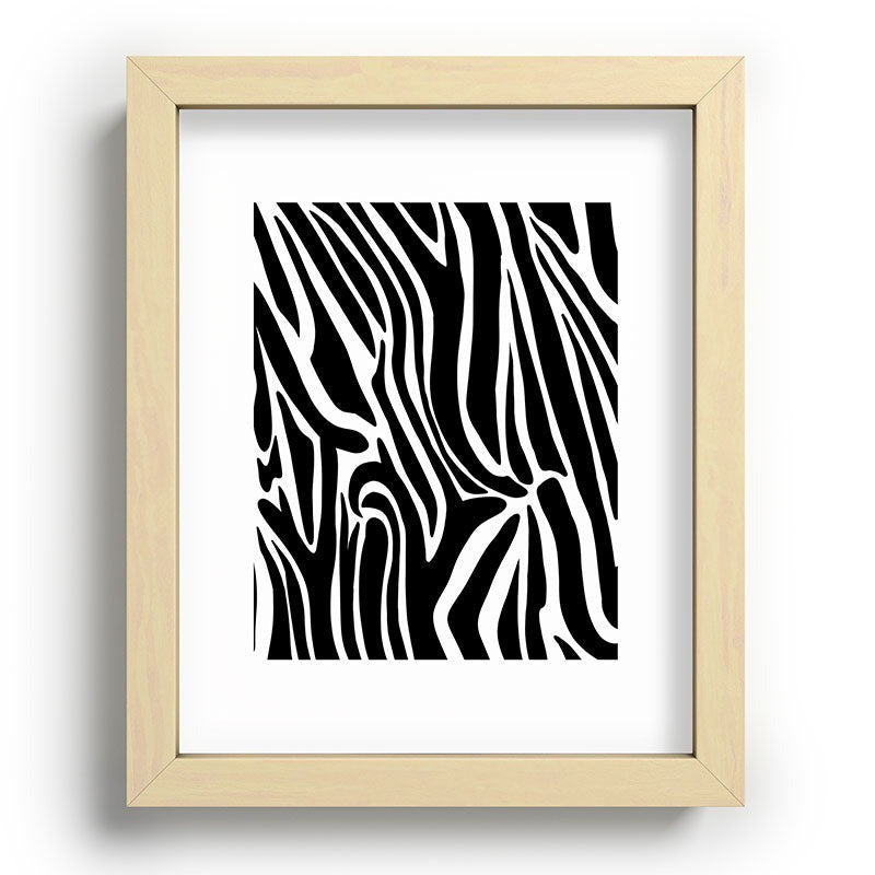 Jennifer Labre Wild Zebra Recessed Framing Rectangle