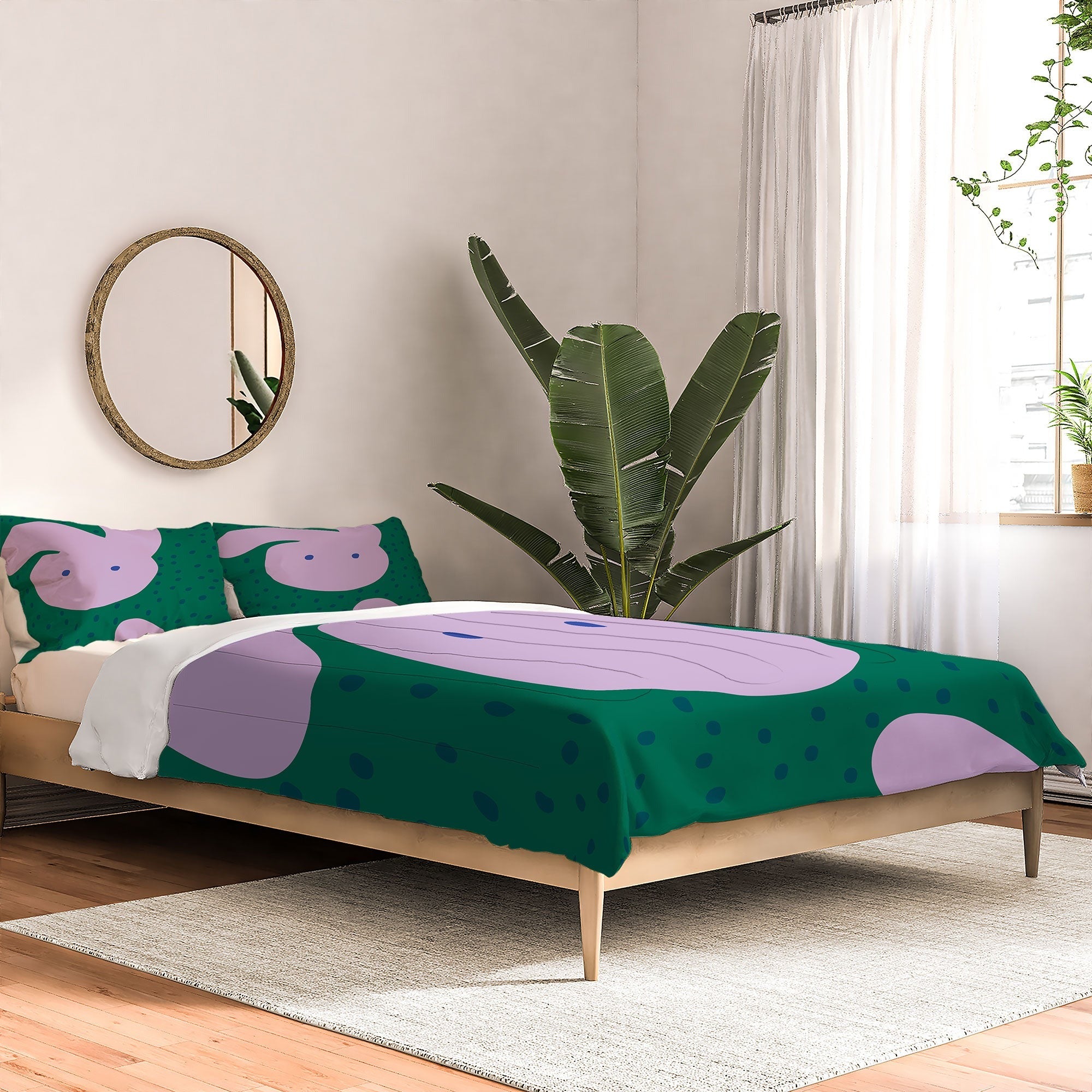 Camilla Foss Pebbles and Rabbit Comforter