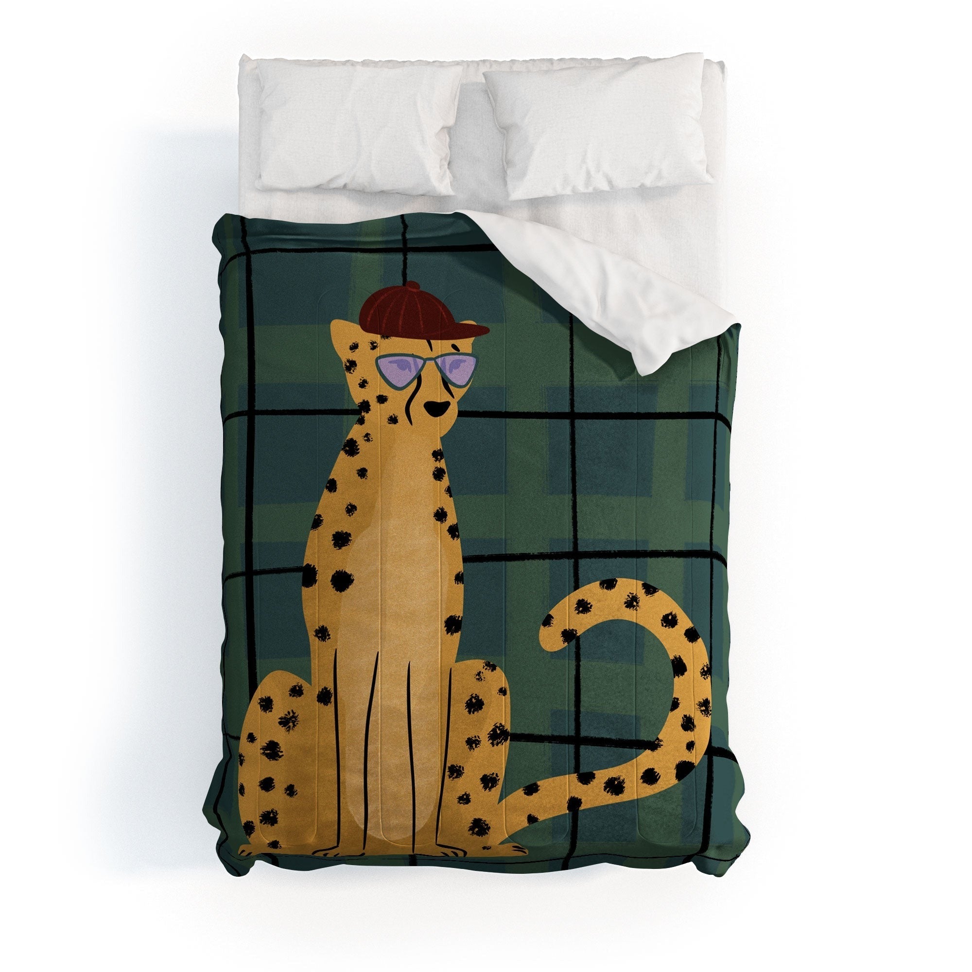 Design by Spark Cheetah Cool Cat Comforter