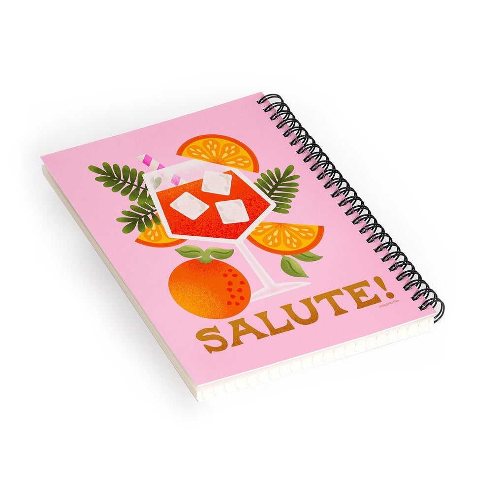 Jessica Molina Orange Spritz Spiral Notebook
