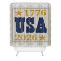 DENY Designs USA Stamp Shower Curtain