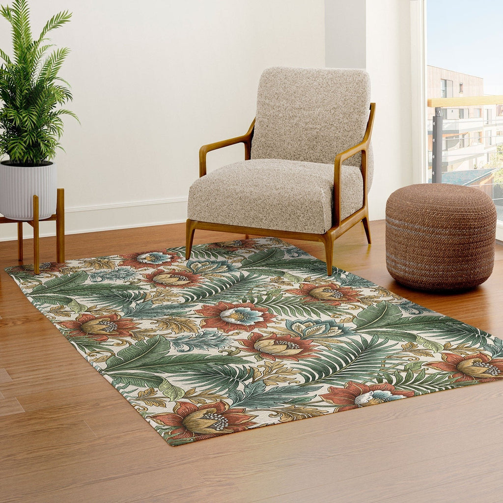 Marta Barragan Camarasa Retro Jungle Garden Area Rug