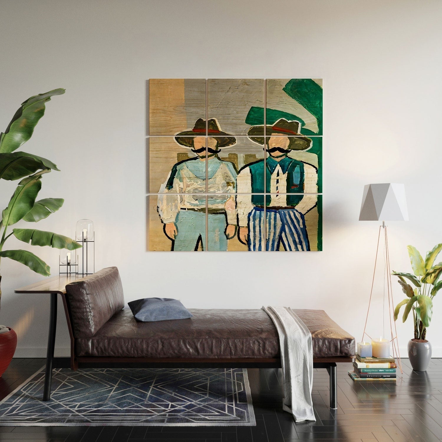 83 Oranges Side By Side Cowboy Edition Wood Wall Mural