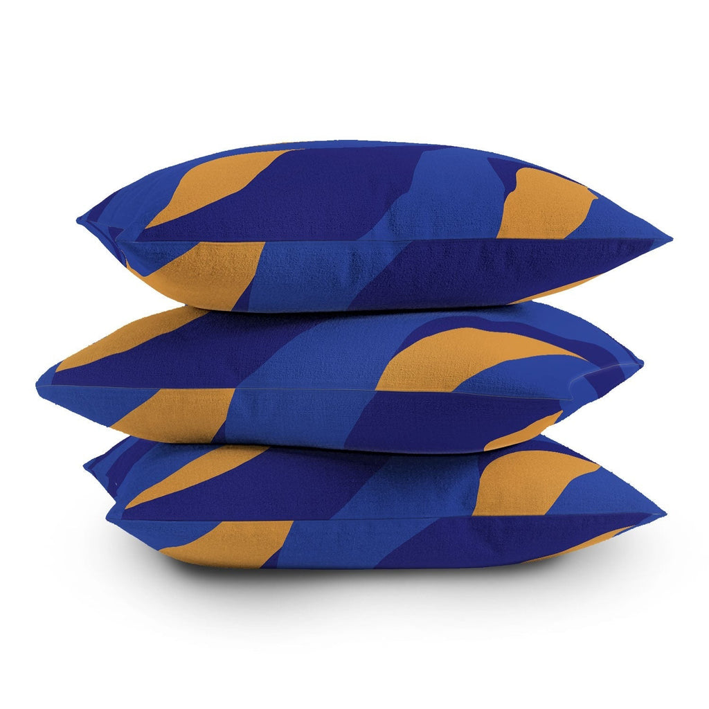 Camilla Foss Pebbles in Stream Outdoor Throw Pillow