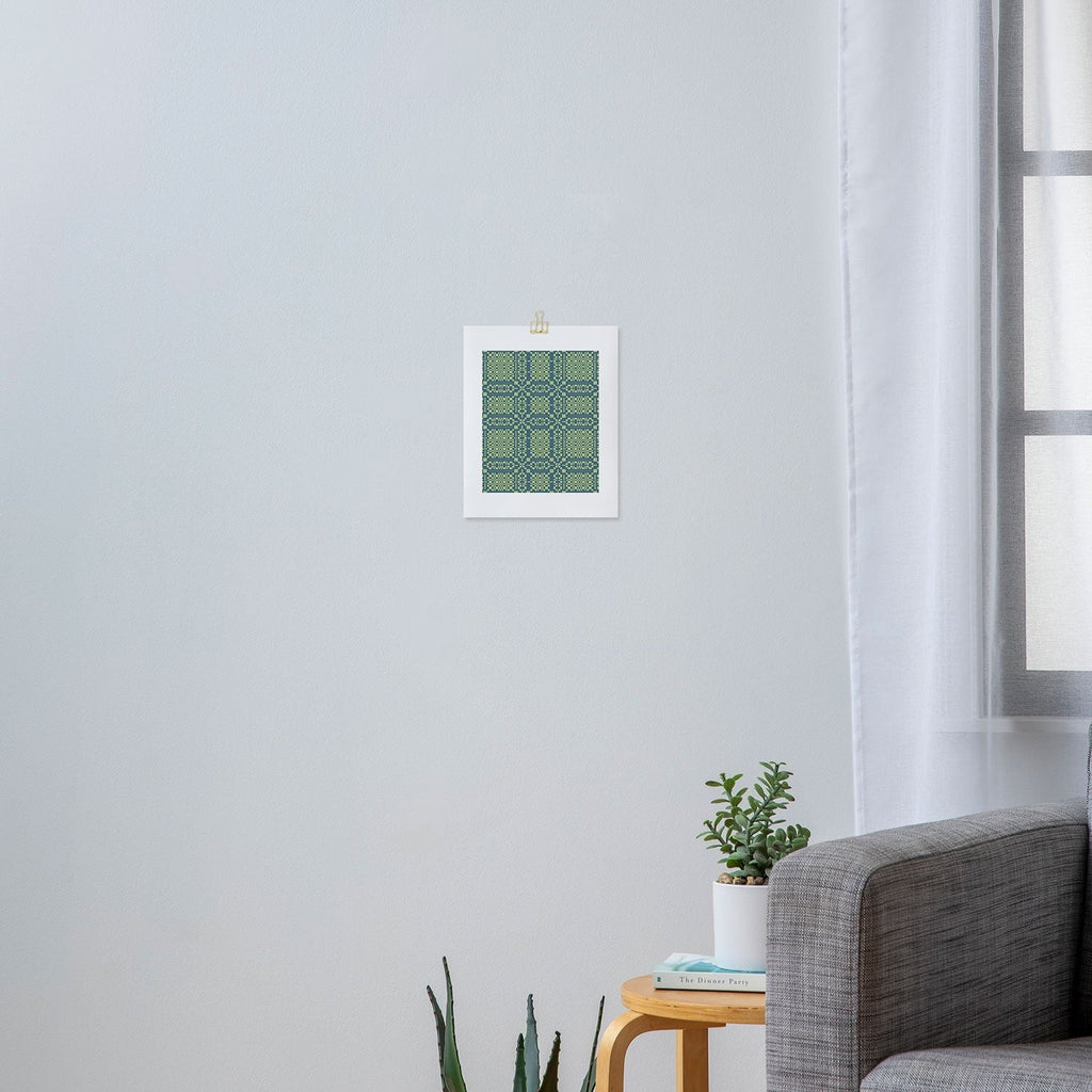 Marta Barragan Camarasa Nostalgic Grid Design Art Print