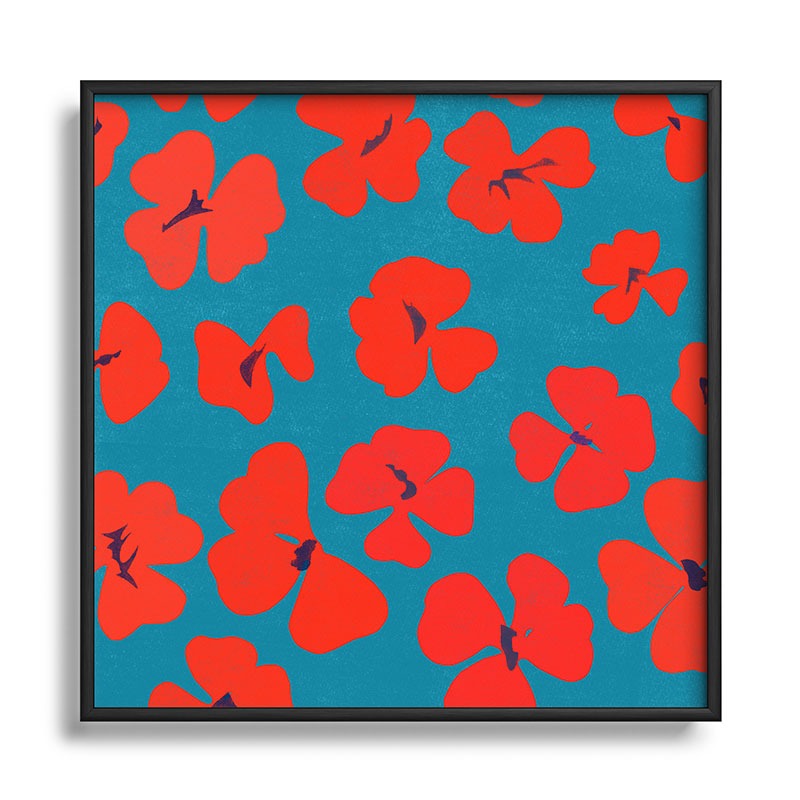 Garima Dhawan oxalis 1 Square Metal Framed Art Print
